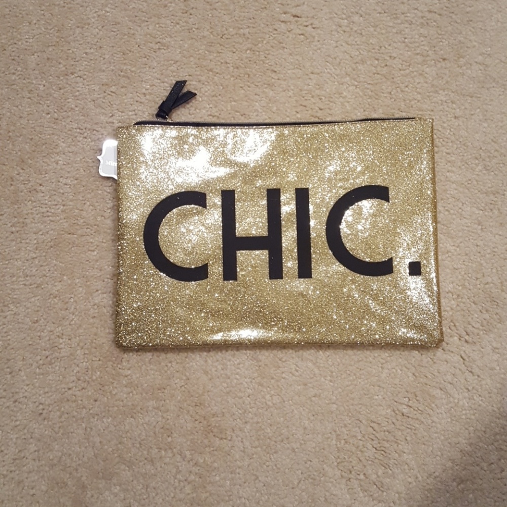 Plastic Glitter cosmetic bag pouch